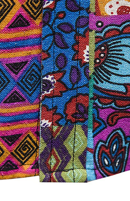 Leisure Lapel Collar Woven Polyester Men's Shirt - Shello's Creative Boutique