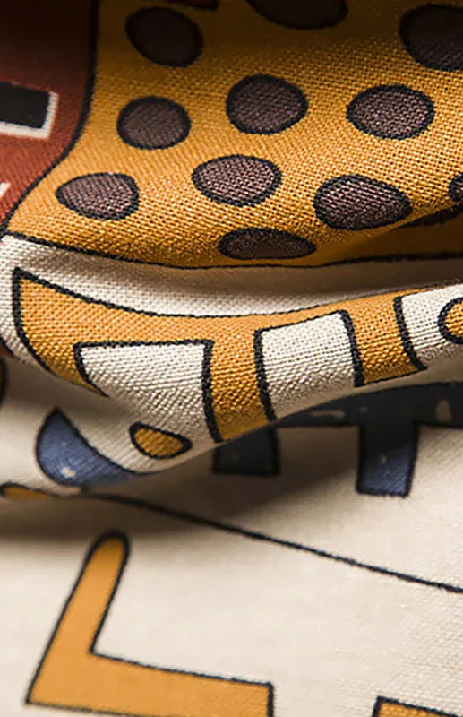 Men’s Geometric Print Casual Shirt Shello Creative Boutique