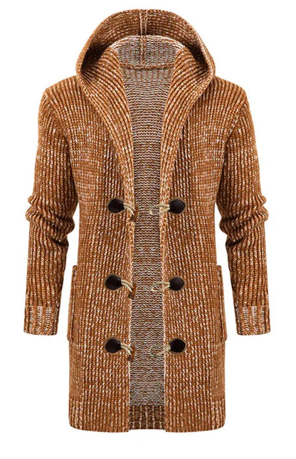 Eprolo Men's Mid-Length Hooded Knit Cardigan - A Stylish Statement for Every Occasion - Shello's Creative Boutique