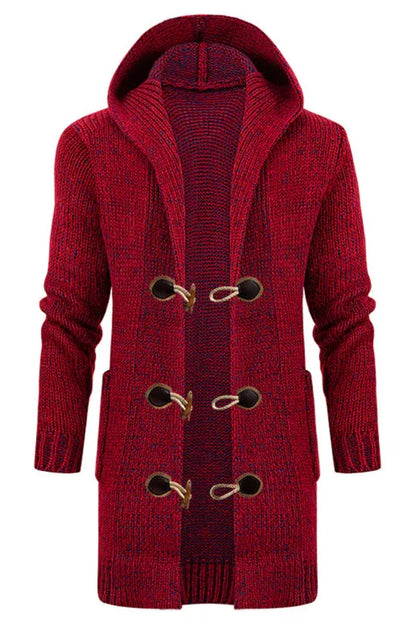 Eprolo Men's Mid-Length Hooded Knit Cardigan - A Stylish Statement for Every Occasion - Shello's Creative Boutique