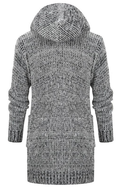 Eprolo Men's Mid-Length Hooded Knit Cardigan - A Stylish Statement for Every Occasion - Shello's Creative Boutique