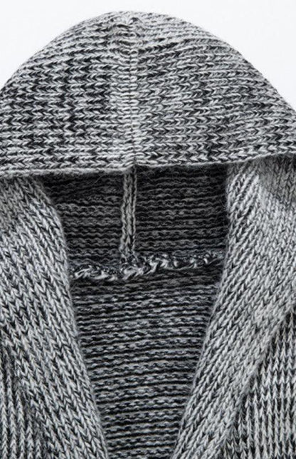 Eprolo Men's Mid-Length Hooded Knit Cardigan - A Stylish Statement for Every Occasion - Shello's Creative Boutique