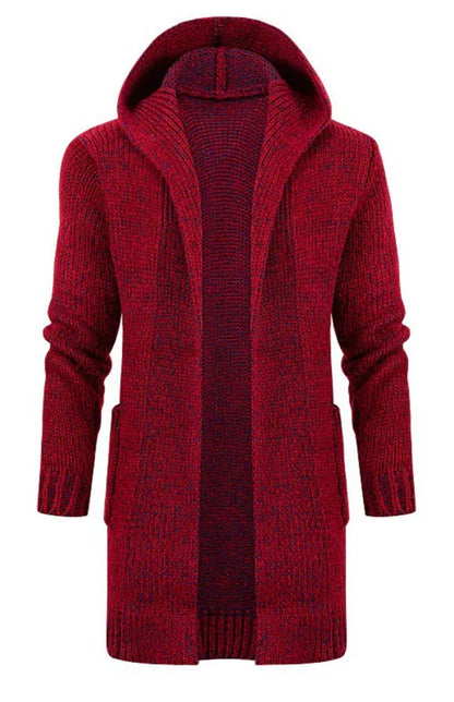 Eprolo Men's Mid-Length Hooded Knit Cardigan - A Stylish Statement for Every Occasion - Shello's Creative Boutique