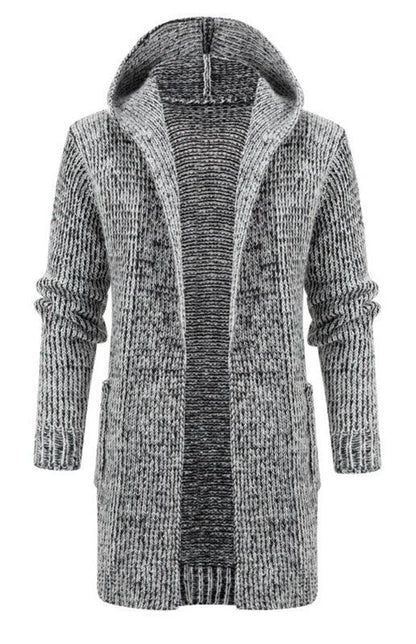 Eprolo Men's Mid-Length Hooded Knit Cardigan - A Stylish Statement for Every Occasion - Shello's Creative Boutique
