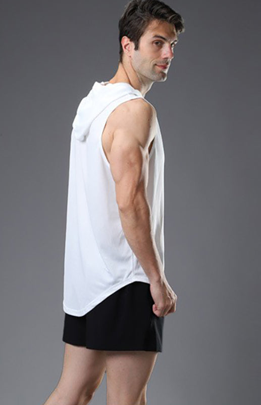 Men's Hooded Woven Polyester Sports Vest Shello's Creative Boutique