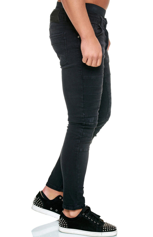Men's Fashion High Waist Slim Jeans Shello Creative Boutique