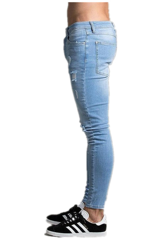 Men's Street Style Four Seasons Slight Elasticity Cotton Blend Denim Jeans Shello's Creative Boutique