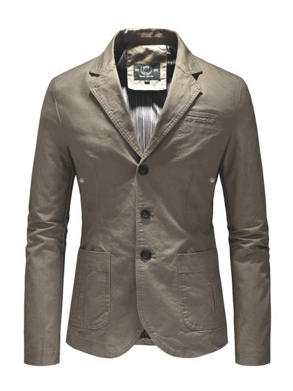 Men's Business Casual Slim Fit Collar Suit Shello Creative Boutique