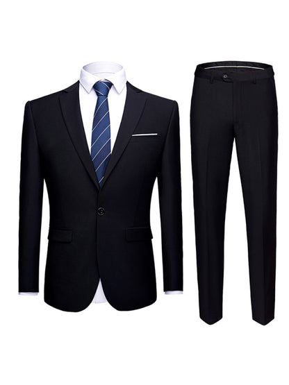 Men's Lapel Collar Business Suit Blazer Shello Creative Boutique