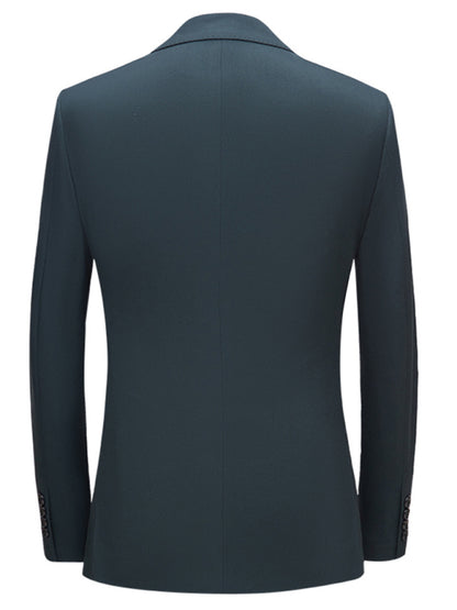 Men's Business Double-Breasted Woven Blazer Set Shello's Creative Boutique