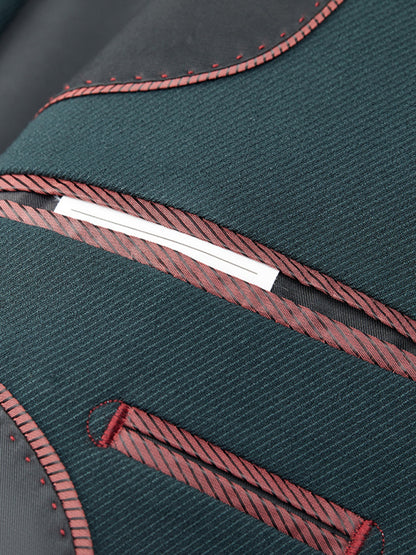 Men's Business Double-Breasted Woven Blazer Set Shello's Creative Boutique