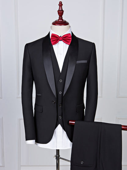 Men's Stylish Lapel Collar Business Suit Shello Creative Boutique