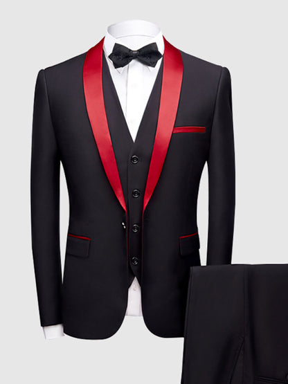 Men's Stylish Lapel Collar Business Suit Shello Creative Boutique