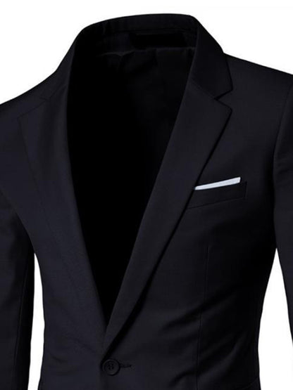 Men's Light Business Long Sleeve Blazer Shello's Creative Boutique