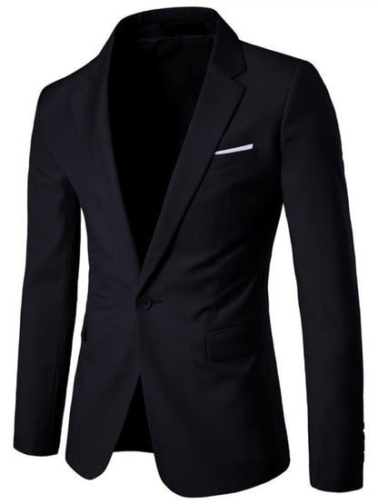 Men's Light Business Long Sleeve Blazer Shello's Creative Boutique