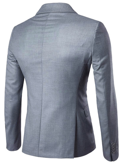 Men's Light Business Long Sleeve Blazer Shello's Creative Boutique