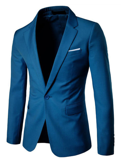 Men's Light Business Long Sleeve Blazer Shello's Creative Boutique