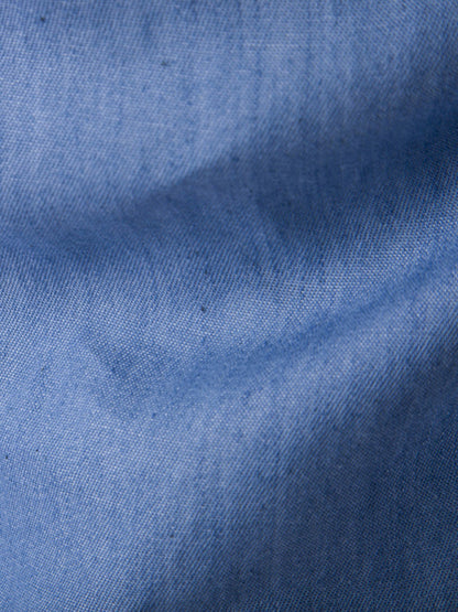 Men's Casual Shirt Pocket Patch Leather Long Sleeve Shirt Denim Shirt Shello Creative Boutique