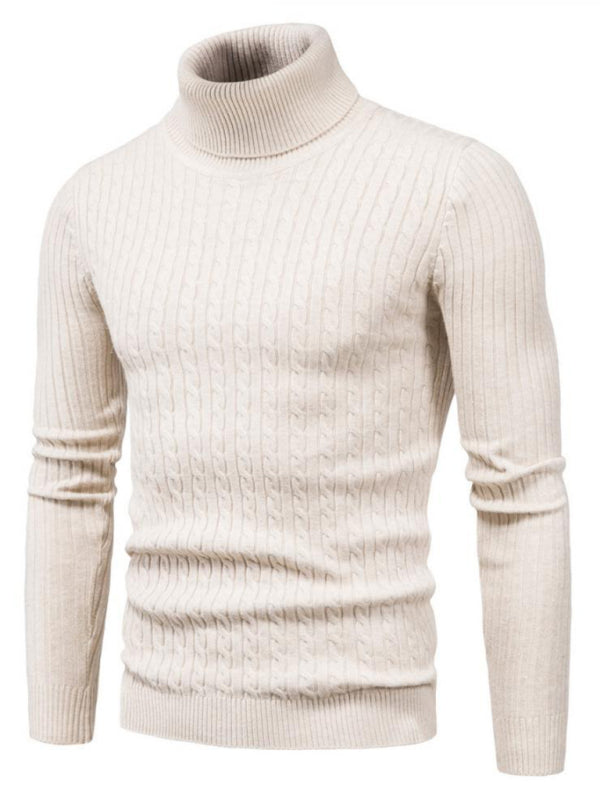 Men's knitted sweater cross-border turtleneck slim fit bottoming sweater Shello's Creative Boutique