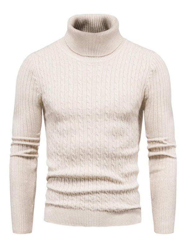 Men's knitted sweater cross-border turtleneck slim fit bottoming sweater Shello's Creative Boutique