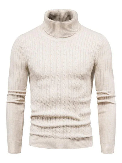 Men's Knitted Sweater Cross-Border Turtleneck Slim Fit Bottoming Sweater - Shello's Creative Boutique
