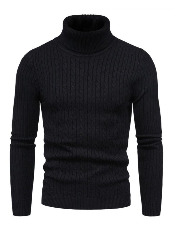 Men's knitted sweater cross-border turtleneck slim fit bottoming sweater Shello's Creative Boutique