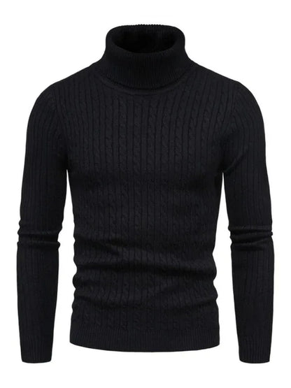 Men's Knitted Sweater Cross-Border Turtleneck Slim Fit Bottoming Sweater - Shello's Creative Boutique