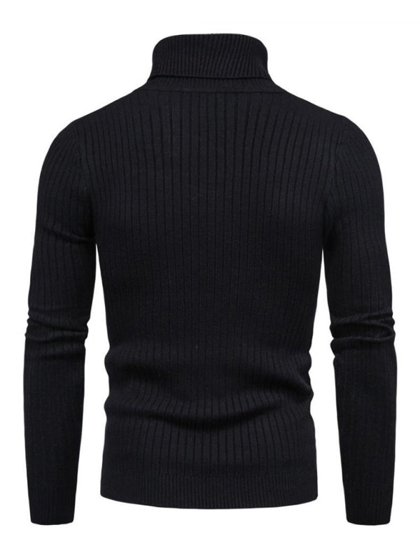 Men's knitted sweater cross-border turtleneck slim fit bottoming sweater Shello's Creative Boutique