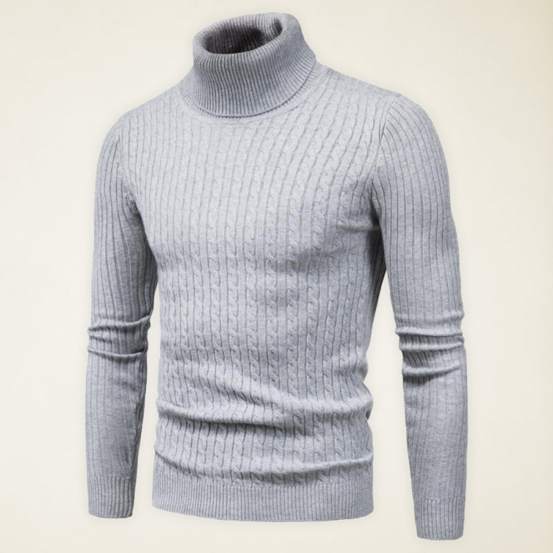 Men's knitted sweater cross-border turtleneck slim fit bottoming sweater Shello's Creative Boutique