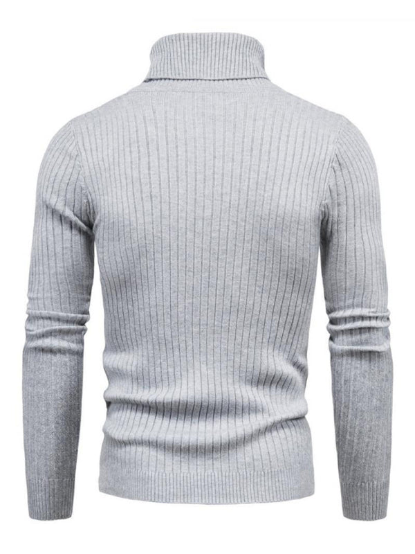Men's knitted sweater cross-border turtleneck slim fit bottoming sweater Shello's Creative Boutique