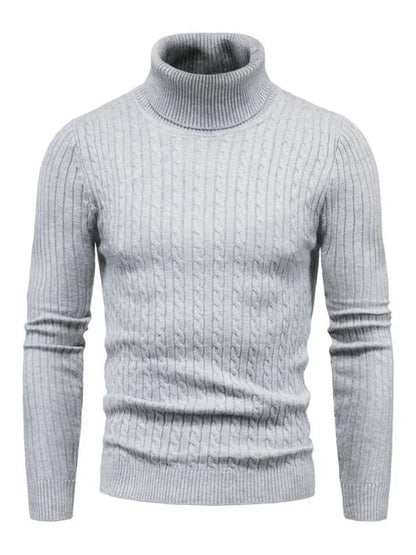 Men's Knitted Sweater Cross-Border Turtleneck Slim Fit Bottoming Sweater - Shello's Creative Boutique