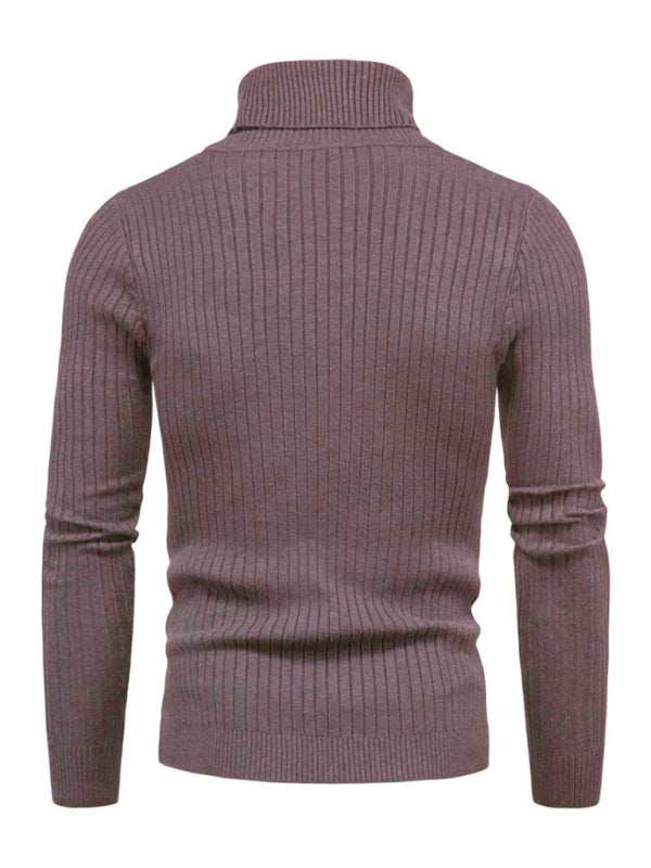 Men's knitted sweater cross-border turtleneck slim fit bottoming sweater Shello's Creative Boutique
