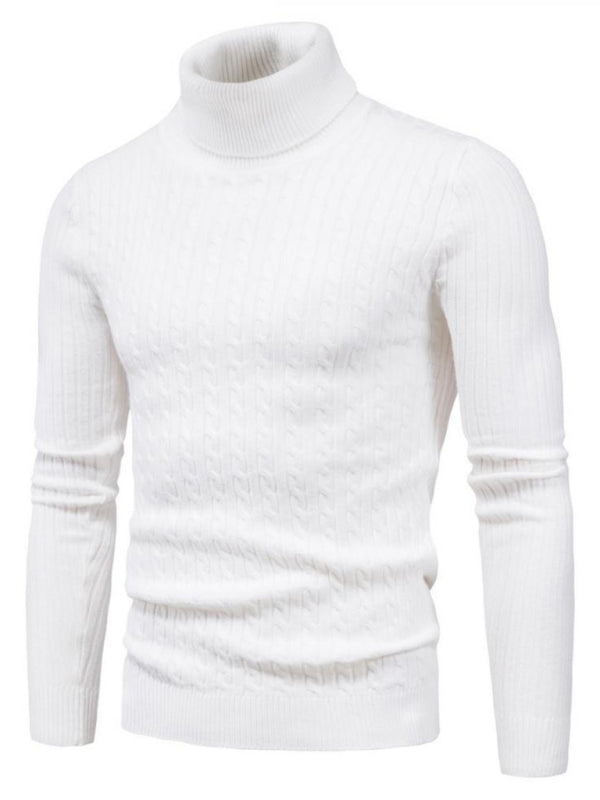 Men's knitted sweater cross-border turtleneck slim fit bottoming sweater Shello's Creative Boutique