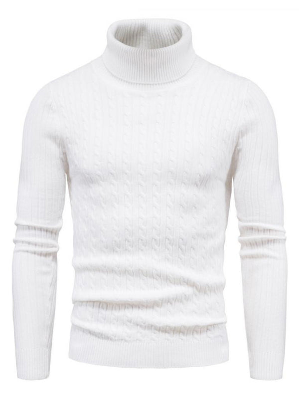 Men's knitted sweater cross-border turtleneck slim fit bottoming sweater Shello's Creative Boutique