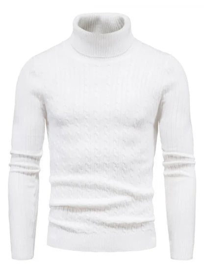 Men's Knitted Sweater Cross-Border Turtleneck Slim Fit Bottoming Sweater - Shello's Creative Boutique