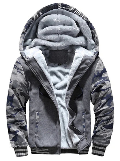 Men's Camouflage Casual Sports Cardigan Sweater Jacket - Shello's Creative Boutique