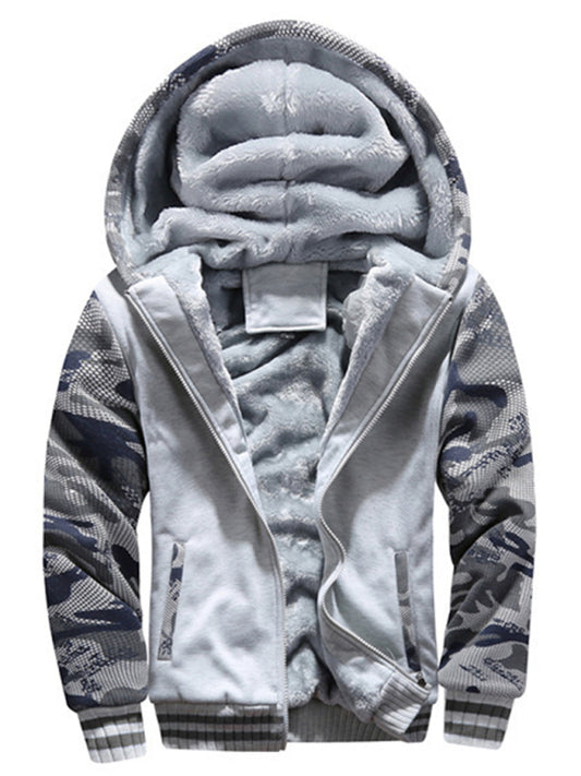 Camouflage sweater men's casual sports cardigan sweater jacket to keep warm Shello's Creative Boutique