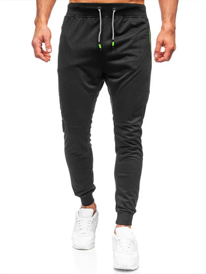 Men's Sweatpants Contrasting Color Pocket Straight Casual Pants - Shello's Creative Boutique