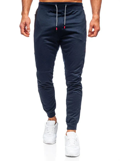 Men's Sweatpants Contrasting Color Pocket Straight Casual Pants - Shello's Creative Boutique
