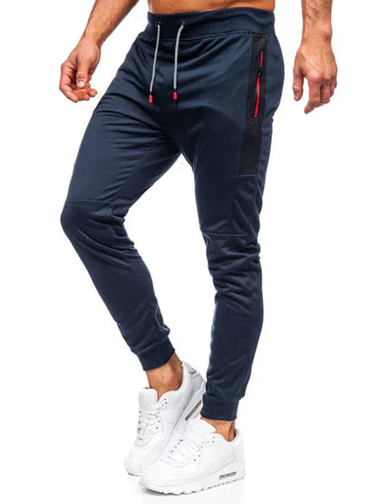 Men's Sweatpants Contrasting Color Pocket Straight Casual Pants - Shello's Creative Boutique