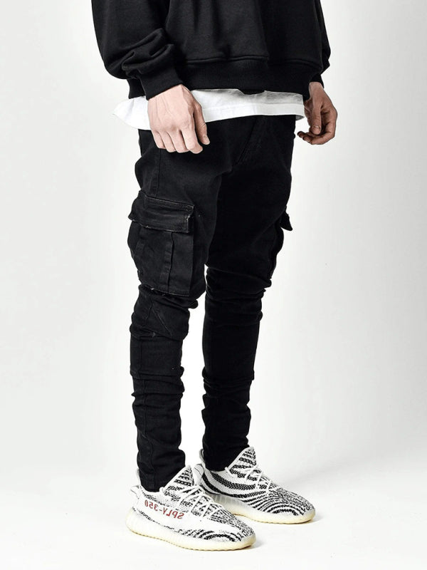 New style jeans men's side pocket skinny jeans Shello's Creative Boutique