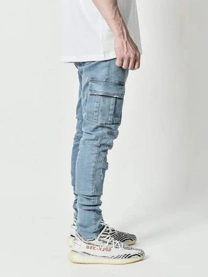 New Style Jeans Men's Side Pocket Skinny Jeans - Shello's Creative Boutique