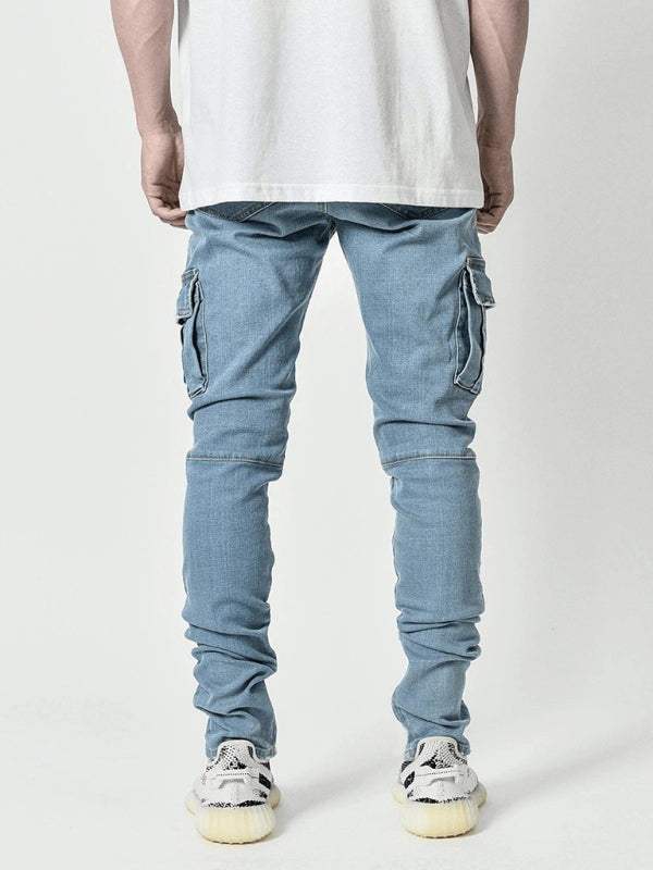 New style jeans men's side pocket skinny jeans Shello's Creative Boutique