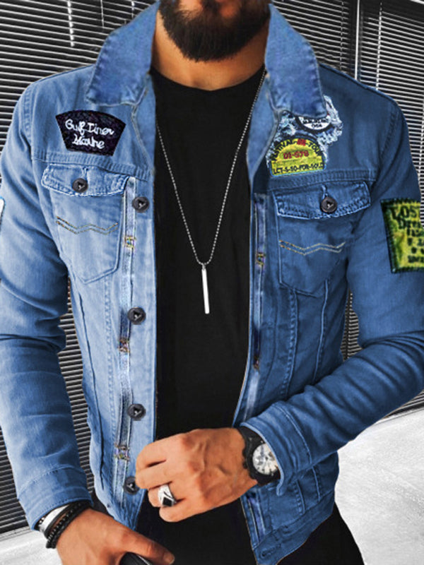 Plush Style Thickened Denim Men's Outer Jacket Shello's Creative Boutique