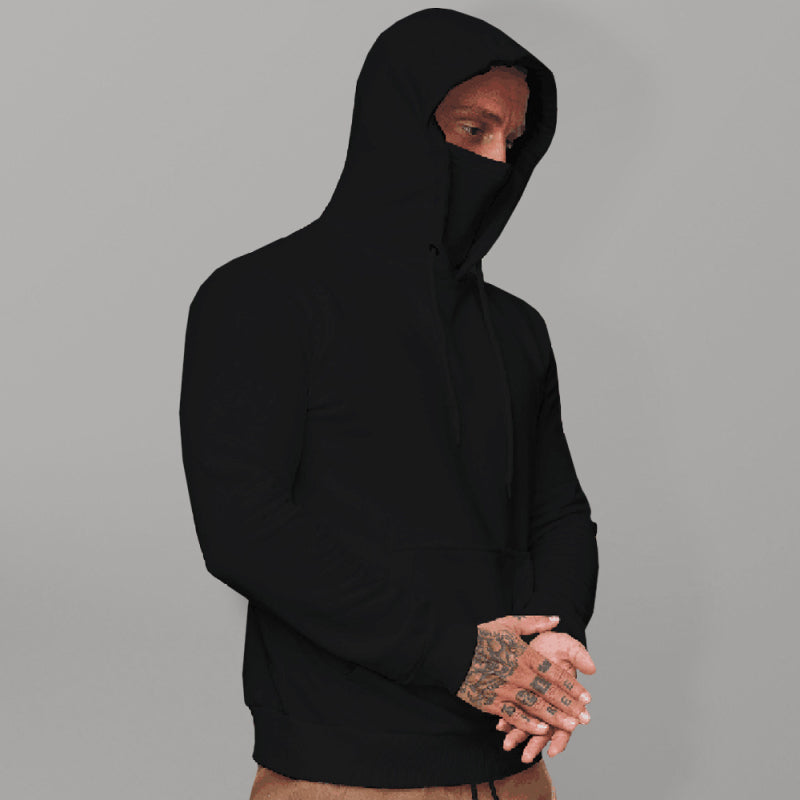 Men's Sweatshirt Hoodie Long Sleeve T-Shirt Call of Duty Sweatshirt Face Mask Shello's Creative Boutique