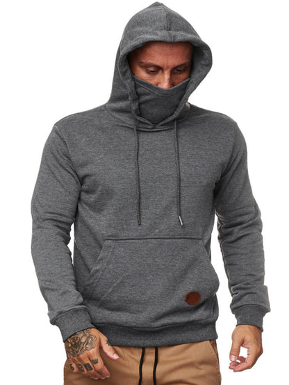 Sweatshirt Hooded Long Sleeve T-Shirt Men's Sweatshirt Mask Shello's Creative Boutique