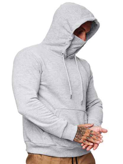 Sweatshirt Hooded Long Sleeve T-Shirt Men's Sweatshirt Mask Shello's Creative Boutique