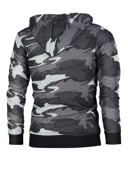 Men's camouflage pocket long-sleeved hoodie Shello's Creative Boutique