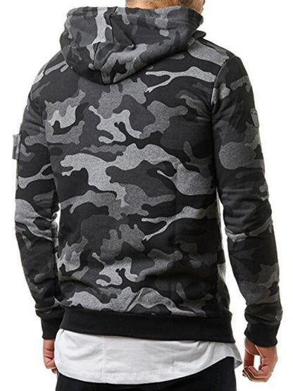 Men's camouflage pocket long-sleeved hoodie Shello's Creative Boutique