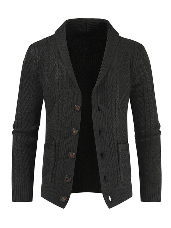 Men's Business Self Design Open Front Cardigan Shello's Creative Boutique